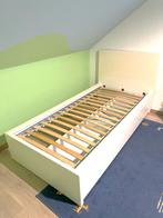 Ikea Malm eenpersoonsbed frame met lades + lattenbodem, Huis en Inrichting, Ophalen, 90 cm, Eenpersoons, Wit