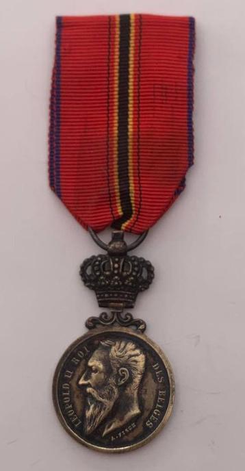 Medaille, Leopold-II, Socie Royal Centrale Sauveteurs Belges beschikbaar voor biedingen
