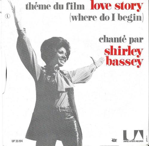 Shirley Bassey – (Where Do I Begin) Love Story, CD & DVD, Vinyles Singles, Comme neuf, Single, Pop, 7 pouces, Envoi