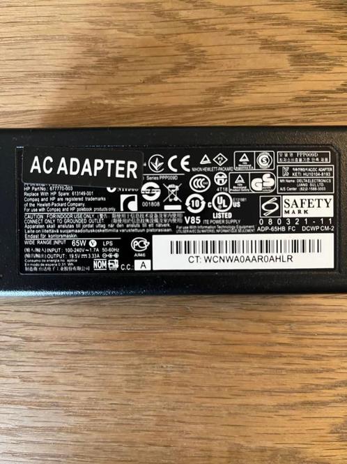 Origineel 65W HP 714159-001 710412-001 Adapter Oplader, Informatique & Logiciels, Chargeurs d'ordinateur portable, Comme neuf