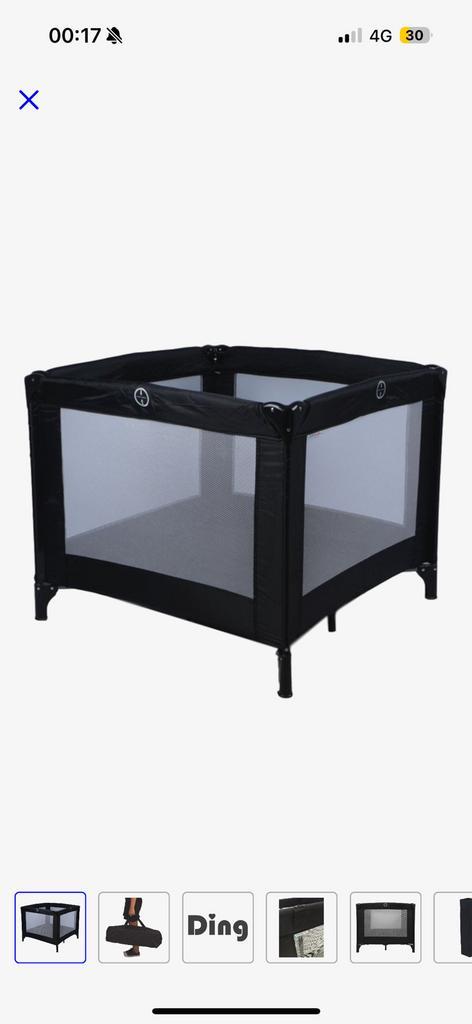 Ding inklapbare box / park + matras + hoeslakens, Kinderen en Baby's, Babyparken, Zo goed als nieuw, Ophalen