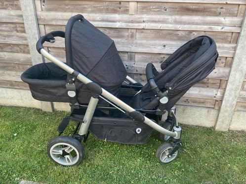 Duo kinderwagen, Kinderen en Baby's, Buggy's, Zo goed als nieuw, Duomodel, Verstelbare rugleuning, Zonnekap, Ophalen