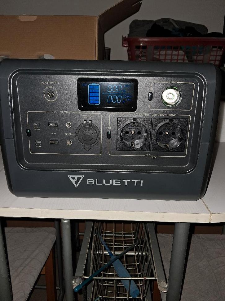 Draagbaar powerstation met zonnepaneel 1000w, Caravans en Kamperen, Kampeeraccessoires, Nieuw, Ophalen