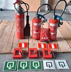 Brandblussers, pictogrammen, sleutelkastjes, branddeken, Ophalen