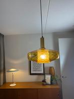 ️ Hollywood Regency Amber/Honing kleurige lamp., Huis en Inrichting, Ophalen, Zo goed als nieuw, Glas