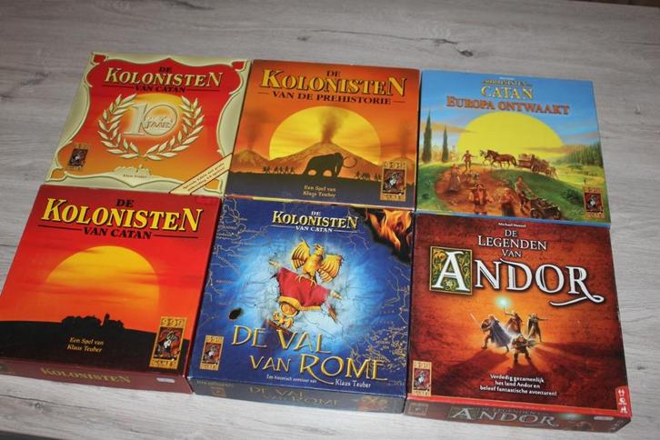 Kolonisten van Catan verschillende versies- Andor, Hobby en Vrije tijd, Gezelschapsspellen | Bordspellen, Zo goed als nieuw, Drie of vier spelers