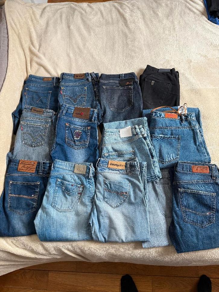 Lot vêtements femme marques (Replay, Levi's,...)– Taille S/M, Kleding | Dames, Dames-kledingpakketten, Gedragen, Maat 38/40 (M)