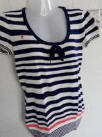 EDC by Esprit fijn marine trui korte mouw t-shirt model , M, Kleding | Dames, T-shirts, Maat 38/40 (M), Blauw, Ophalen of Verzenden