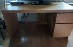 Houten bureau ikea, Ophalen, Gebruikt, Bureau