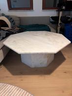 Marmere salontafel in 6 hoek vorm, Tuin en Terras, Ophalen, Zo goed als nieuw
