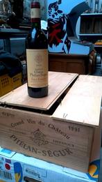 fles wijn 1991 per stuk phelan segur ref12205948, Nieuw, Rode wijn, Frankrijk, Vol