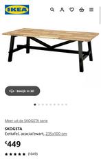 Skogsta tafel Ikea, Huis en Inrichting, Ophalen, Gebruikt, 100 tot 150 cm, 200 cm of meer