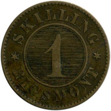 Danemark 1 skilling rigsmont, 1860