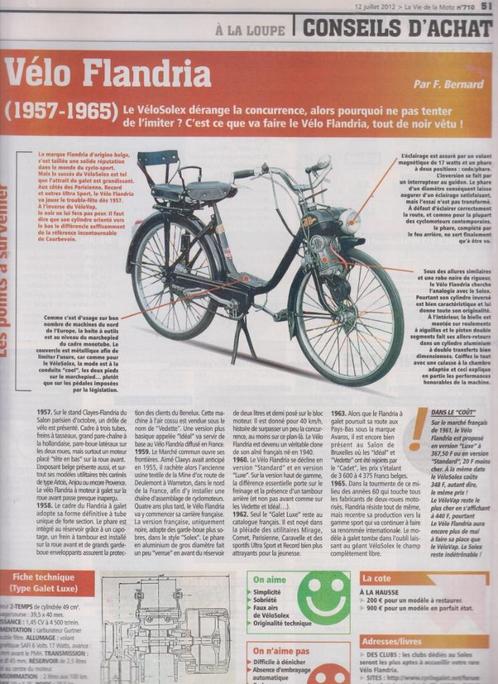 Bromfiets Vélo Flandria collectie bromfiets, Fietsen en Brommers, Brommeronderdelen | Oldtimers, Verzenden