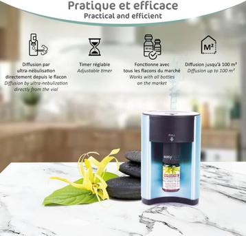 Diffuseur d'huiles essentielles programmable disponible aux enchères