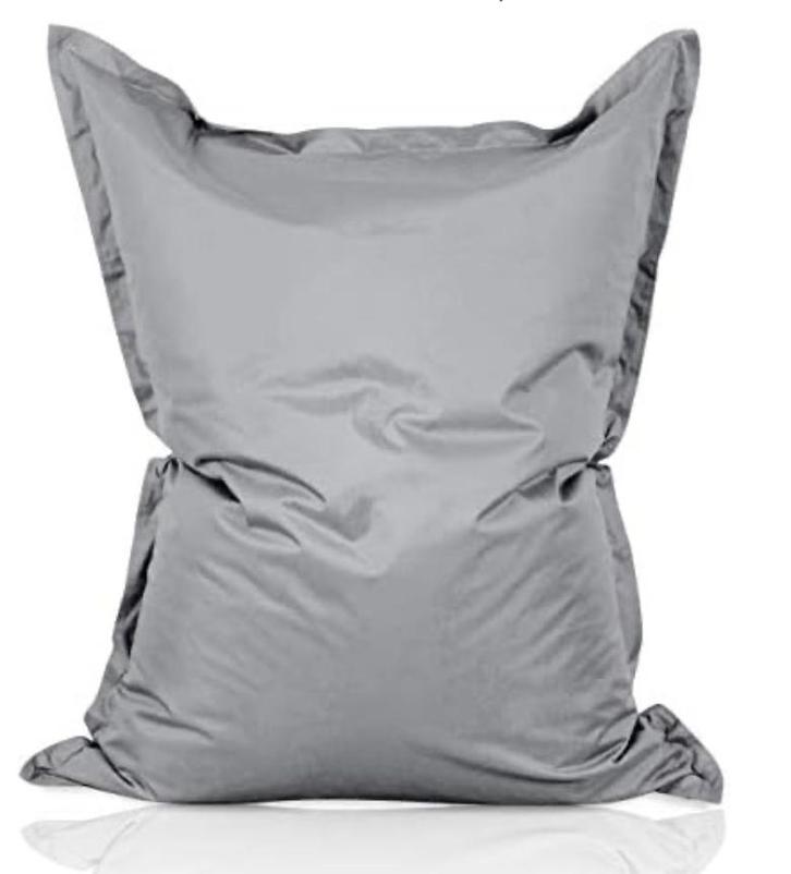 Grijze zitzak 130 op 170 cm, Huis en Inrichting, Zitzakken, Gebruikt, Zitzak, Ophalen