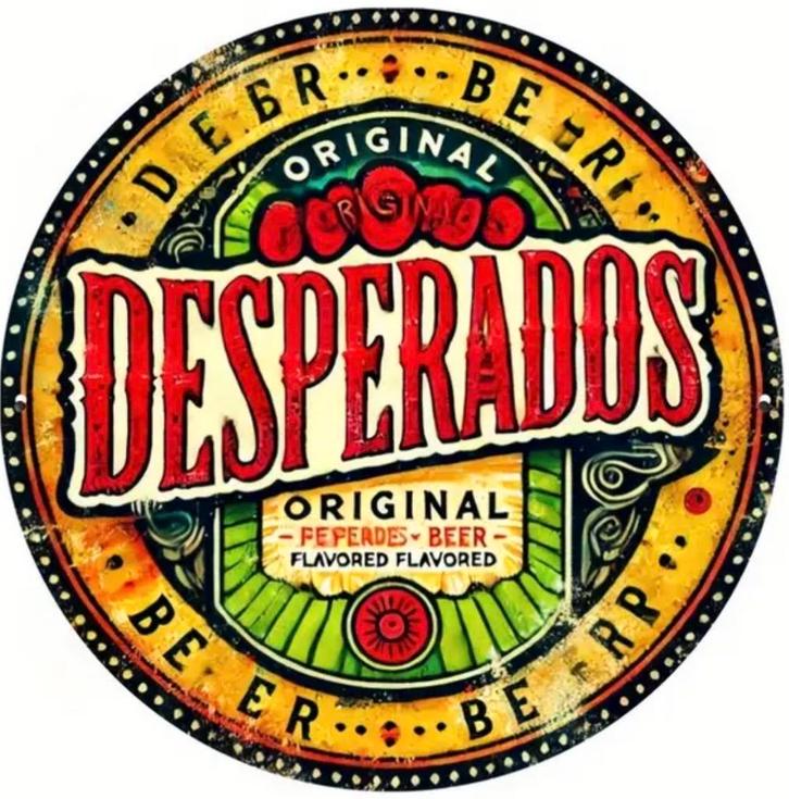 Houten reclamebord Desperados - retro vintage deco mancave, Verzamelen, Merken en Reclamevoorwerpen, Nieuw, Reclamebord, Ophalen of Verzenden