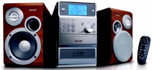 Philips Hi-Fi Stereo keten (CD - RADIO - CASETTE - AUX), TV, Hi-fi & Vidéo, Chaîne Hi-fi, Comme neuf, Deck cassettes ou Lecteur-enregistreur de cassettes