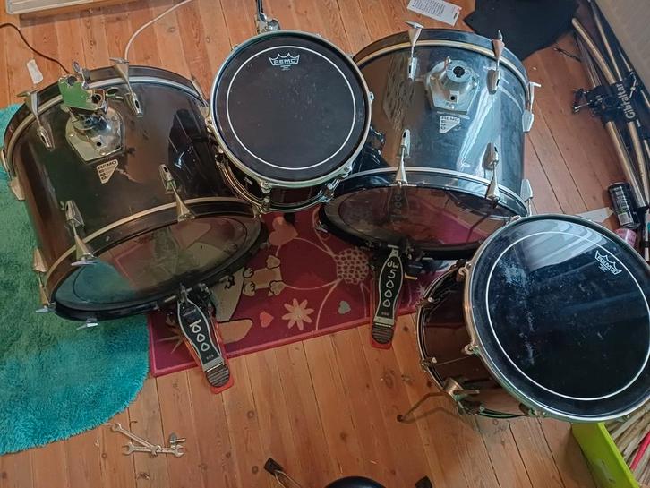 Remo quadura vintage 80s shell set, Muziek en Instrumenten, Drumstellen en Slagwerk, Ophalen