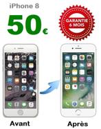 Réparation écran iPhone 8 à 50€ Garantie 6 mois Verre trempé, Apple iPhone, Enlèvement ou Envoi