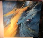 Mooi abstract geschilderd Werk 'Lichaam en Golven' - gesign, Antiek en Kunst, Ophalen of Verzenden