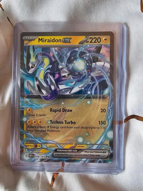 Miraidon ex obsidian flames 097/197, Hobby & Loisirs créatifs, Jeux de cartes à collectionner | Pokémon, Comme neuf, Enlèvement ou Envoi