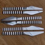 6 vintage Ikea Reträtt messen - zigzag design, Huis en Inrichting, Keuken | Bestek, Gebruikt, Ikea, Ophalen of Verzenden, Los bestek