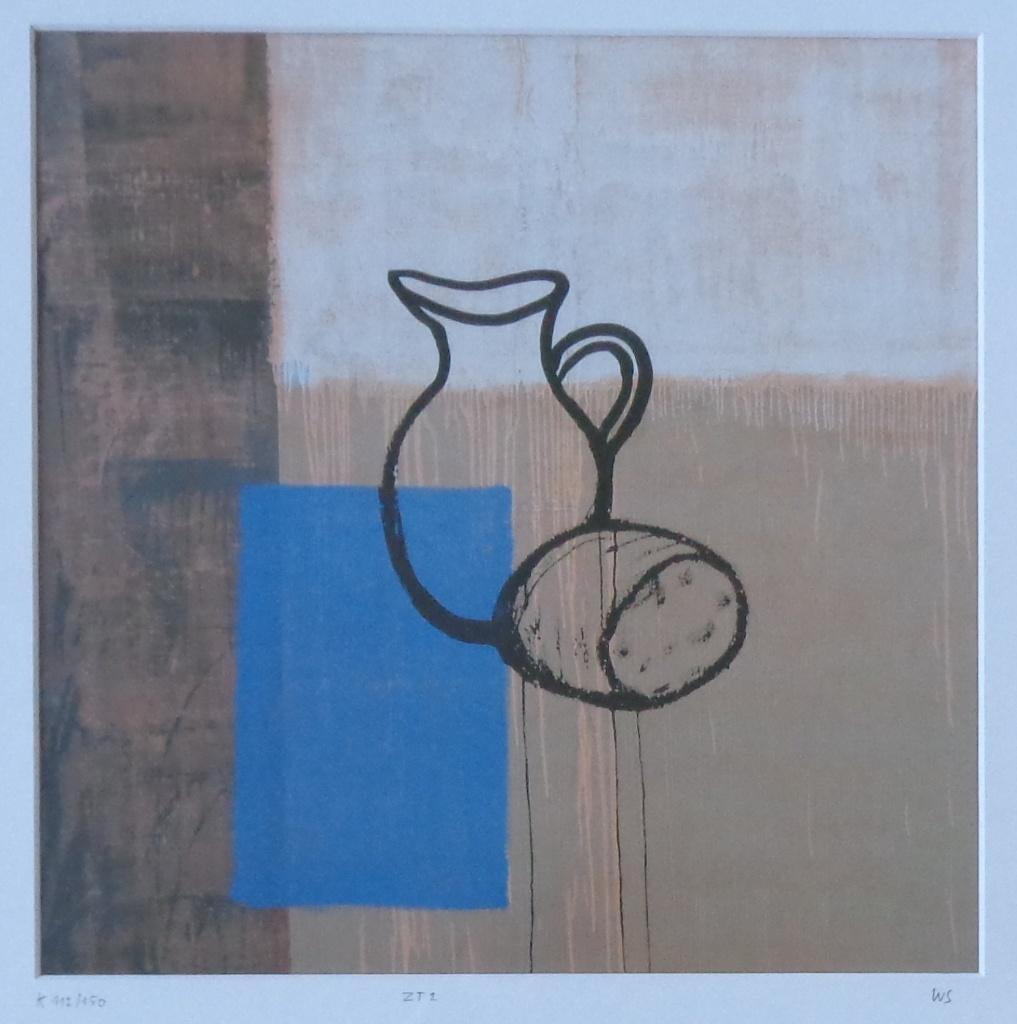 WALTER SWENNEN / ZONDER TITEL / KLEUROFFSET / 52x52cm KADER, Enlèvement ou Envoi