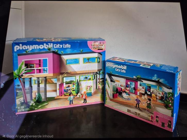 Playmobil Luxe Villa  + Woonkamer, Kinderen en Baby's, Speelgoed | Playmobil, Zo goed als nieuw, Complete set, Ophalen of Verzenden