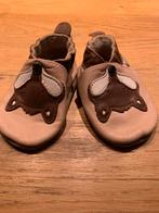 Bobux new born slofjes leer- vosjes, Kinderen en Baby's, Ophalen, Zo goed als nieuw, Slofjes