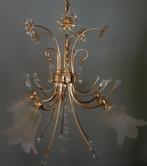 Mooie luster met kristallen - Swarovski ?, Huis en Inrichting, Lampen | Kroonluchters, Gebruikt, Ophalen, Glas