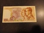 Vervangbiljet 50 francs Boudewijn (kestens), Ophalen of Verzenden, Los biljet