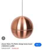 Design lamp van koperkleurig metaal, Ophalen, Metaal