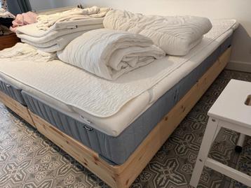 À vendre : lit Ikea double ou deux lits simples (comme neuf), Autres couleurs, Comme neuf, Enlèvement, 180 cm