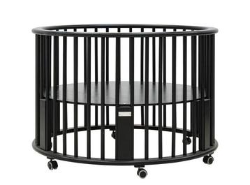 Bopita Rondo box – zwart, rond model met matras beschikbaar voor biedingen