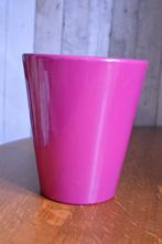 Bloempot donker roze doorsnee 13 cm hoogte 15 cm, Tuin en Terras, Gebruikt, Rond, Binnen, Ophalen of Verzenden