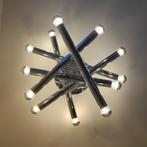 Vintage plafondlamp in chroom – Tédélight, Ophalen, Gebruikt, Metaal