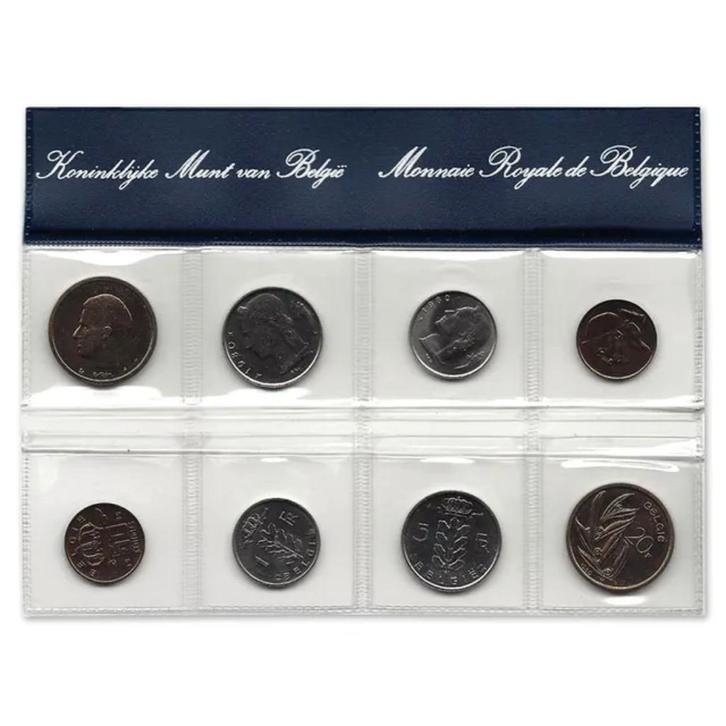 1980 - FDC-Set - België - NL+FR versie (Gratis levering), Timbres & Monnaies, Monnaies | Belgique, Série, Métal, Envoi