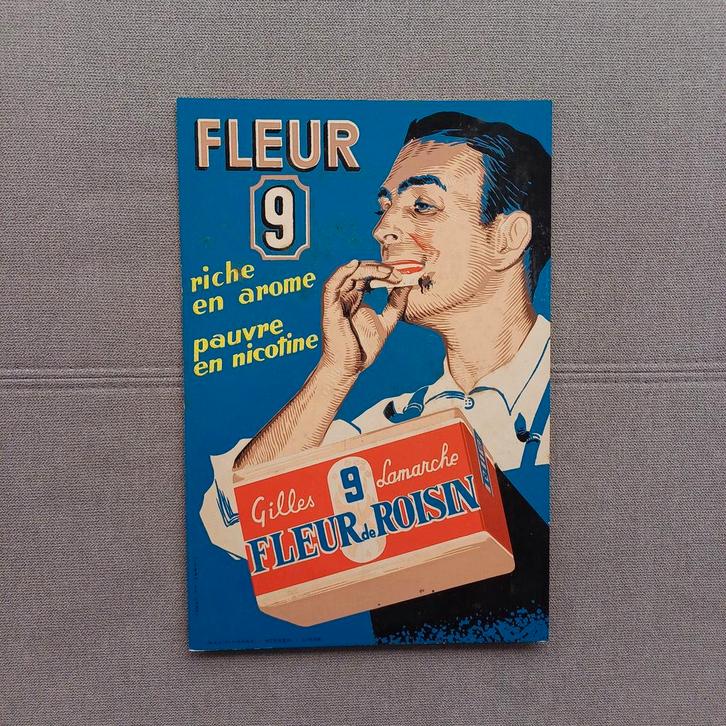 Publicité carton ancienne pour le tabac Roisin, Collections, Marques & Objets publicitaires, Emballage, Enlèvement ou Envoi