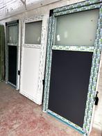 Antracietgrijze PVC-deuren op vrije ruimte, Nieuw, Ophalen of Verzenden, Glas, Buitendeur