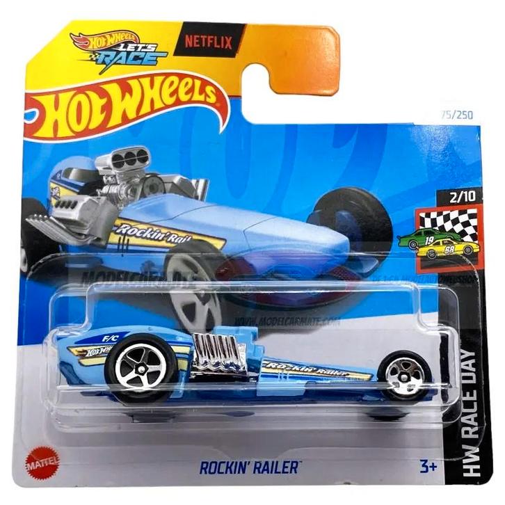 Hot Wheels - HW Race Day - Rockin' Railer - HTC75 - 1:64, Hobby & Loisirs créatifs, Voitures miniatures | Échelles Autre, Neuf