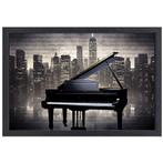 Toile pour piano + cadre de cuisson 60x40cm., Envoi, Neuf