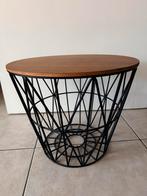 Bijzettafel, Ophalen, Zo goed als nieuw, Rond, Hout