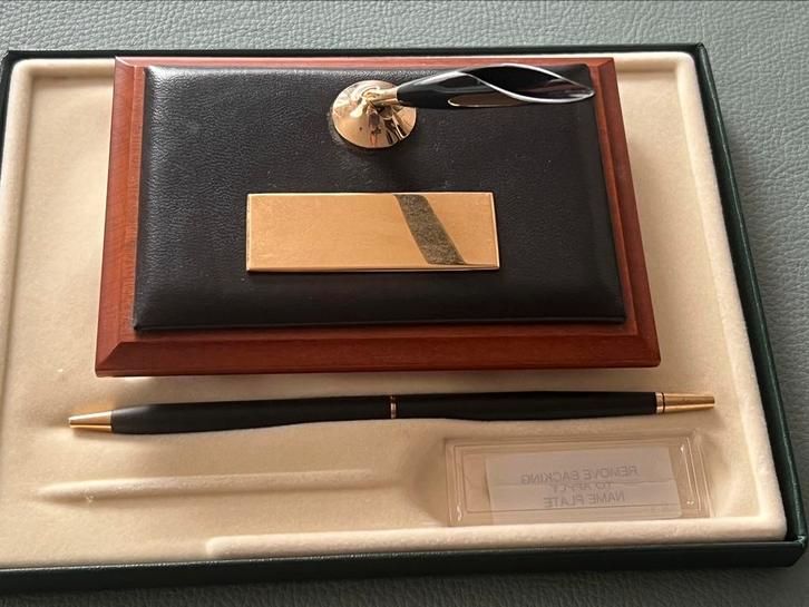 Cross vintage bureauset balpen zwart, Verzamelen, Pennenverzamelingen, Nieuw, Vulpen, Cross, Ophalen of Verzenden