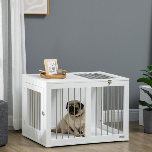 Bench Afsluitbare Wit 80 cm x 50 cm x 56,5 cm, Dieren en Toebehoren, Hondenbenches, Nieuw, Verzenden