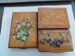 Set van 3 oude dozen waarvan 2 van Spa en Buis, Antiek en Kunst, Ophalen of Verzenden