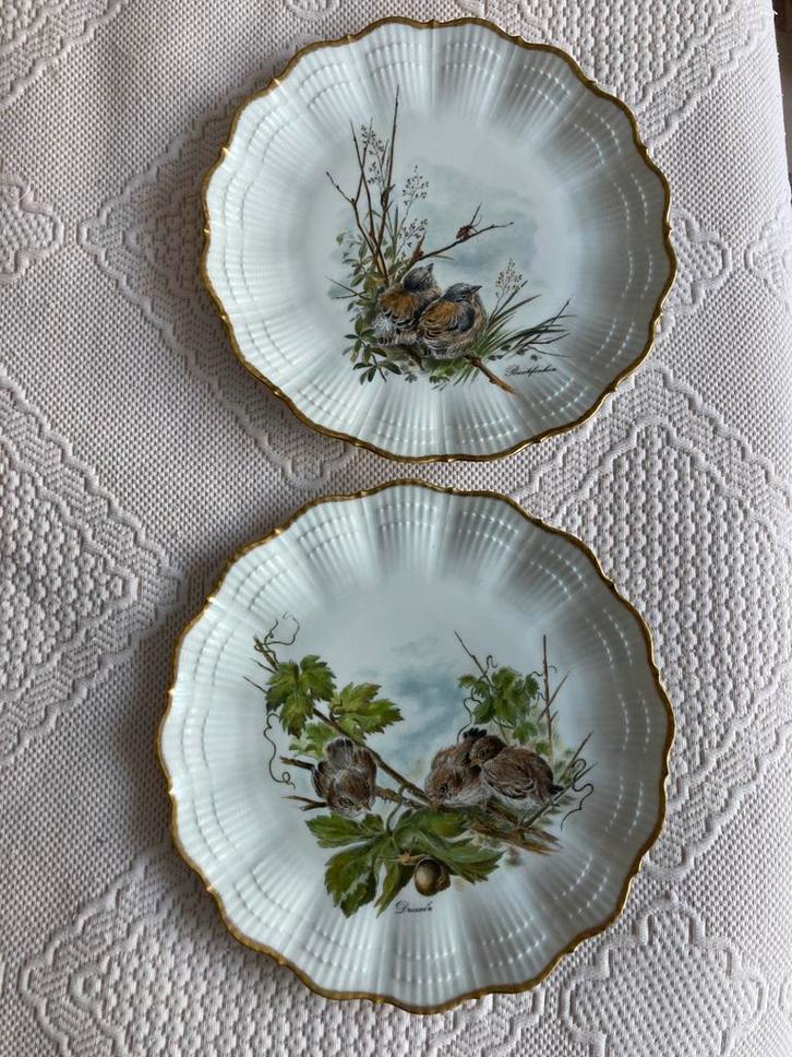 2 prachtige Porseleinen Limoge borden. Franse, Huis en Inrichting, Woonaccessoires | Memoborden, Ophalen of Verzenden