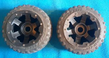 Proline Bow-Tie 1/5 banden op velgen voor bv de Baja 5b, Hobby en Vrije tijd, Modelbouw | Radiografisch | Auto's, Benzine, Gebruikt