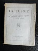 La Russie rapport officiel 1924, Antiquités & Art, Enlèvement ou Envoi