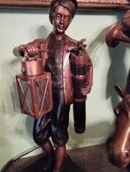Sculpture vintage en bronze lourd. Caddy Golf garçon, Bronze, Enlèvement
